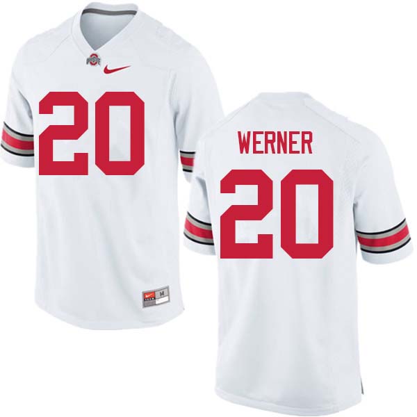 Ohio State Buckeyes #20 Pete Werner College Football Jerseys Sale-White